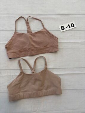 Athleta Girl Taupe Double-Strap Bralettes